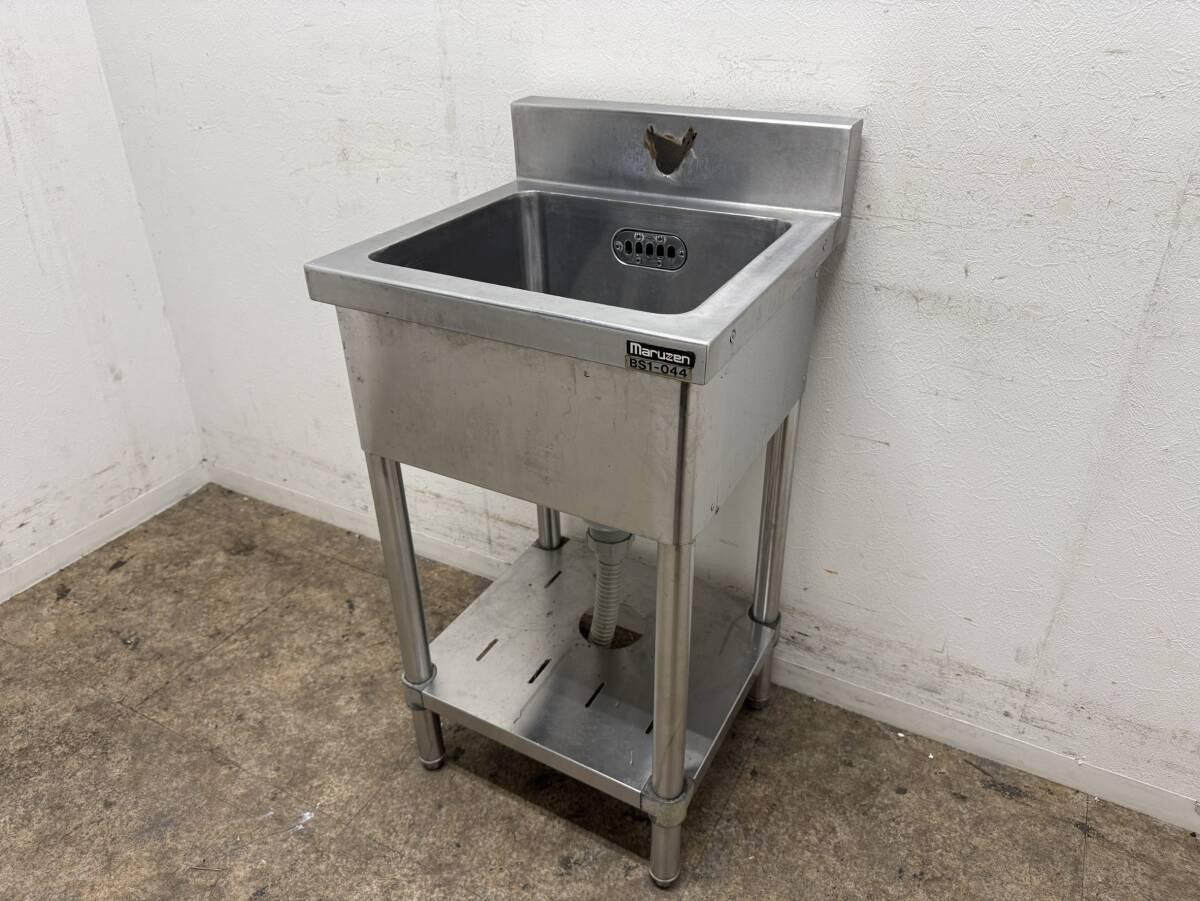 マルゼン　MARUZEN　ステンレス　業務用　1層シンク流し台　ジャンク品　W450xD450xH800mm