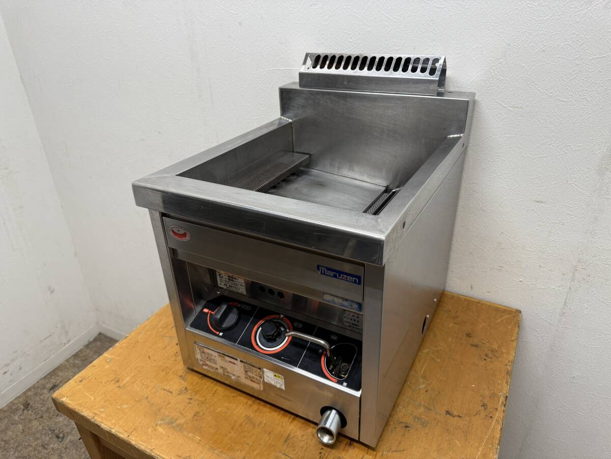 マルゼン　MARUZEN　業務用　ガスフライヤー　卓上　都市ガス　厨房　飲食店　MGF-12TJ