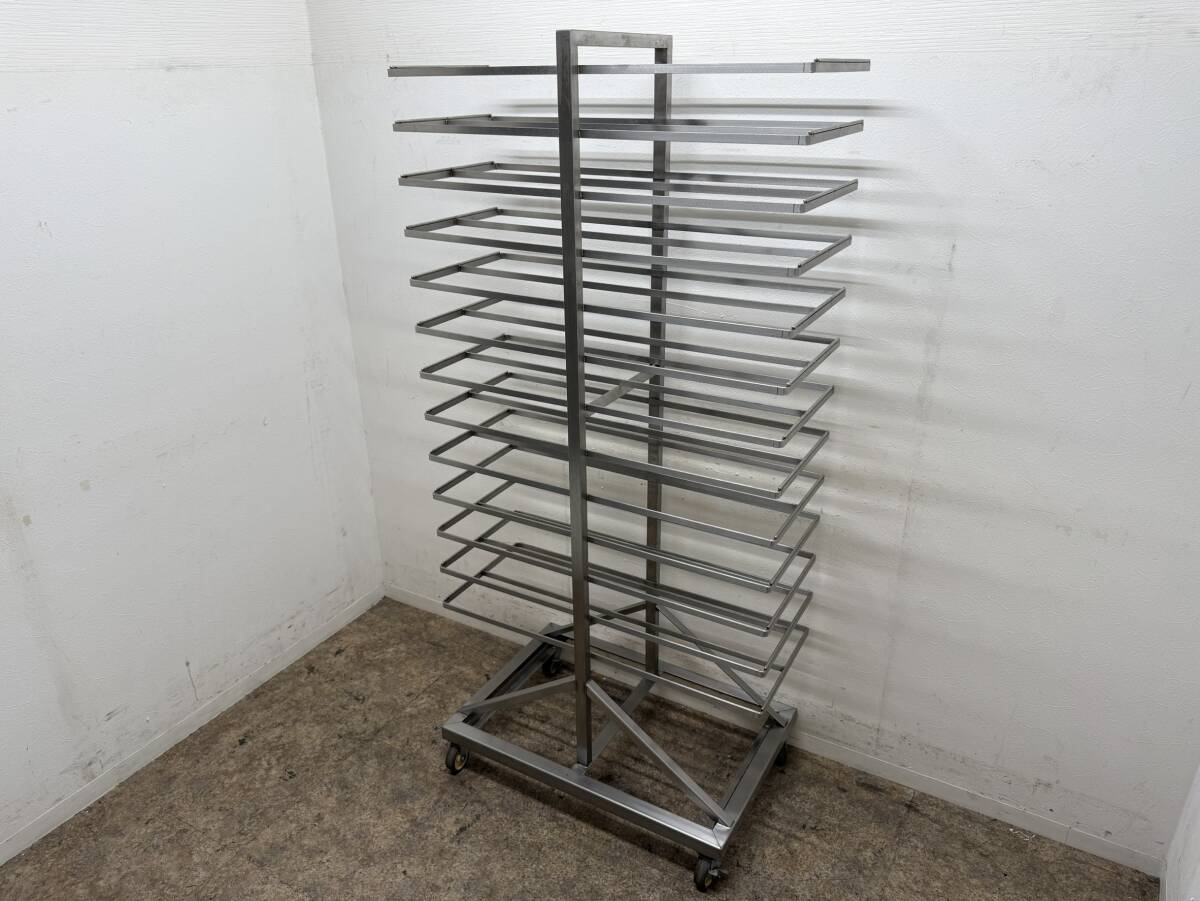 トンボラック　ベーカリーパントローリー　業務用　ステンレス　１３段　W８８０ｘD４００ｘH１７７０ｍｍ