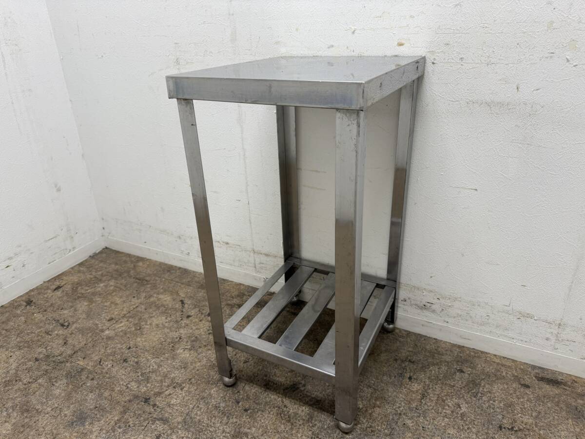ステンレス　業務用　作業台　店舗　厨房　W３８.５０ｘD４５０ｘH８００ｍｍ