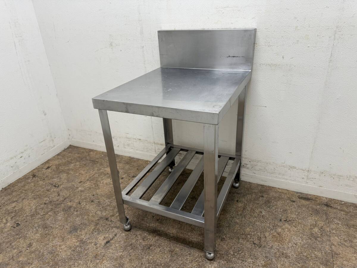 ステンレス　業務用　作業台　バックガード　厨房　飲食店　Ｗ４８.５ｘＤ６０ｘＨ６８㎝