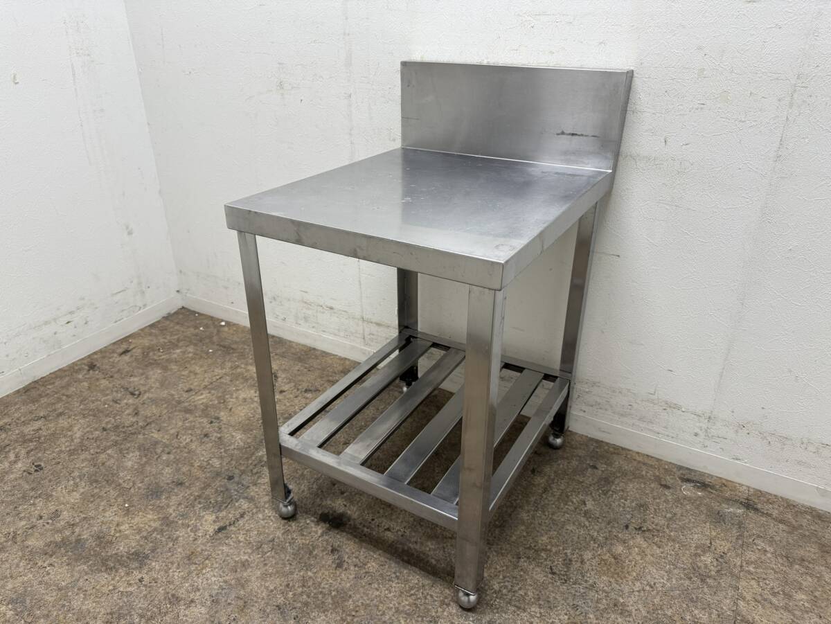 ステンレス　業務用　作業台　厨房　飲食店　W４８.５ｘD６０ｘH６８㎝
