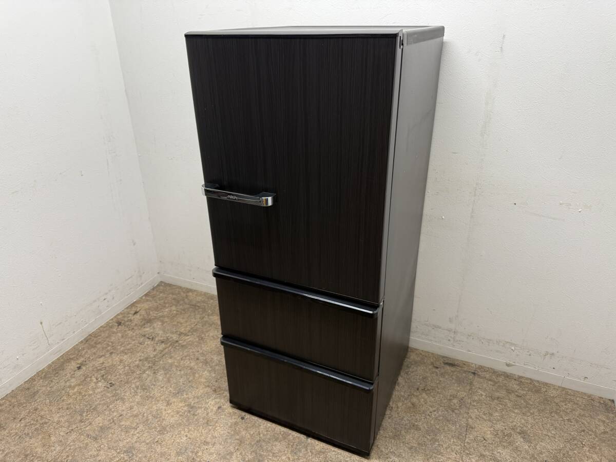 アクア　AQUA　３ドア冷蔵庫　ウッドブラック　２７２L　AQR-SV27M（K）