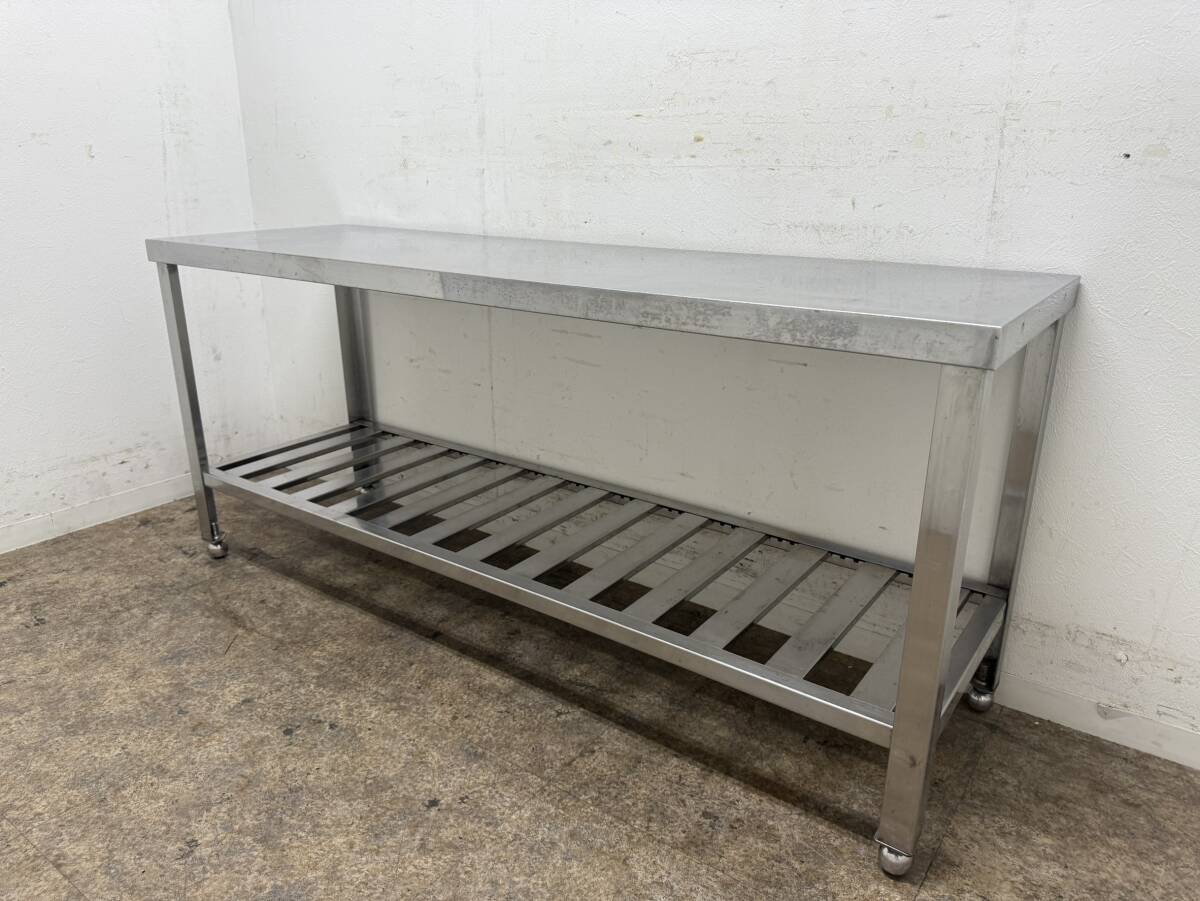 ステンレス　業務用　作業台　厨房　飲食店　W１４８０ｘD４５０ｘH６５０ｍｍ